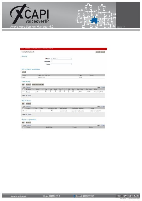 Avaya Aura Session Manager 6.0 - C3000 - Support