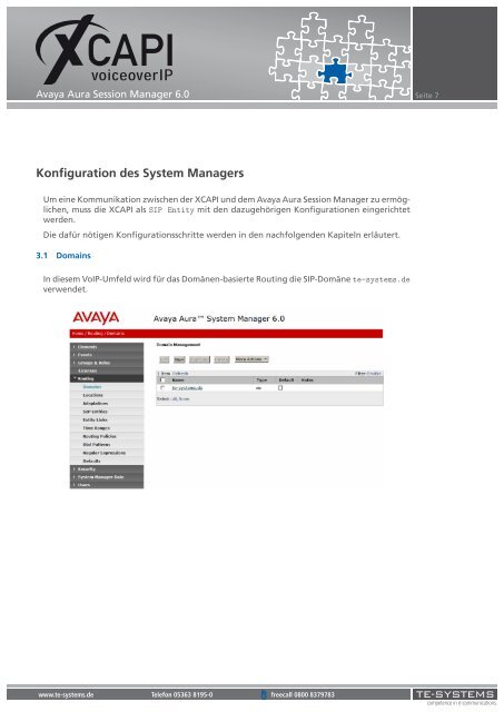 Avaya Aura Session Manager 6.0 - C3000 - Support