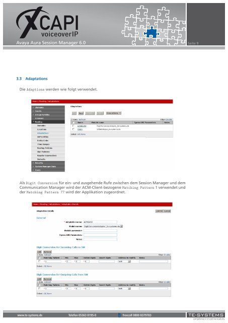 Avaya Aura Session Manager 6.0 - C3000 - Support