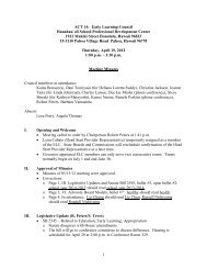 4/19/12 minutes (PDF) - Early Learning Council