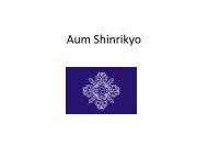 Aum Shinrikyo