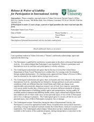 Waiver of Liability Form - Payson Center for International Development