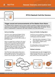 Remote Telemetry and Control Unit RTCU NÃ¸dnett ... - Datamatik AS