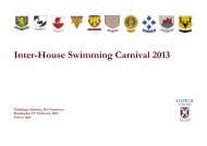 Inter-House Swimming Carnival 2013 - Scotch College