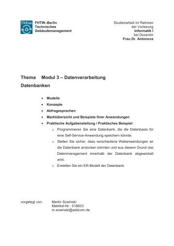 kÃ¶nnen Sie sich eine Leseprobe herunterladen. - Martin Sowinski