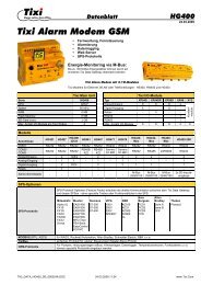 Tixi Alarm Modem GSM - wireless netcontrol GmbH