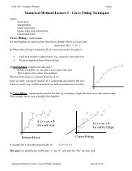 Numerical Methods Lecture 5 - Curve Fitting Techniques ...