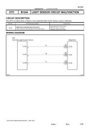 dtc b1422/22 compressor lock sensor circuit - Highlander Club