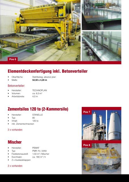 gebrauchte Fertigteil- Werkseinrichtungen www .transcontec.com