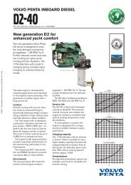 View or Print Volvo Penta D2-40 General Information Sheet