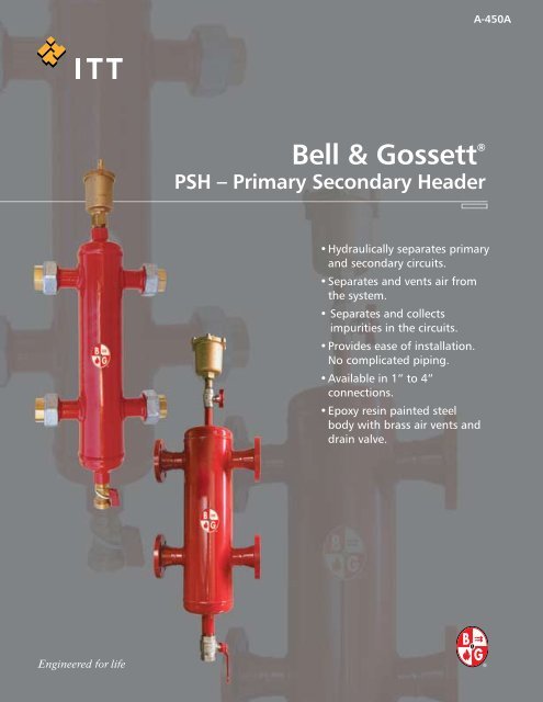 Bell & GossettÂ® PSH â Primary Secondary Header - Patriot Supply