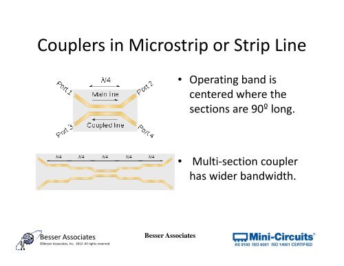 Power Dividers, Couplers and Combiners Combiners