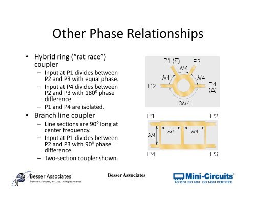 Power Dividers, Couplers and Combiners Combiners