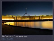 PLC-scotch Canberra tour - Scotch College