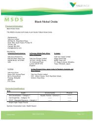 Black Nickel Oxide - Vale.com