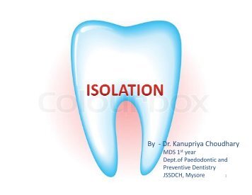 to view / download - Isolation - JSS University, Mysore