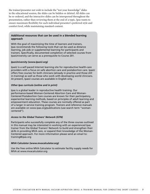 Uterine evacuation with manual vacuum aspiration ... - CommonHealth