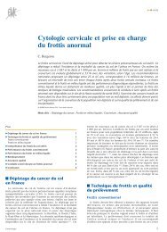 Cytologie cervicale et prise en charge du frottis ... - ResearchGate