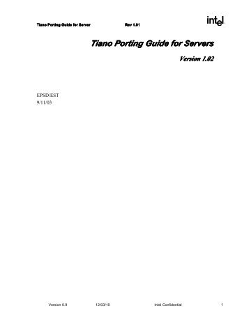 Tiano Porting Guide for Servers.pdf - Firmware Encoding Index