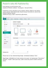 MS Publisher-ohje