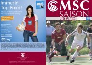 MSC Saison - Münchner Sportclub e.V. - MSC