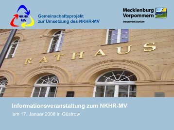 Vortrag am 17. Januar 2008 - und Rechnungswesen - Mecklenburg ...