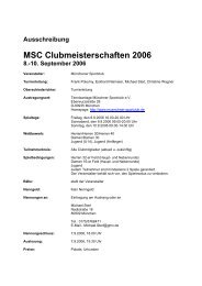 Ausschreibung MSC Clubmeisterschaften 2006 8. - Münchner ...