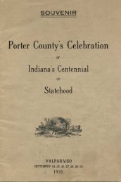 Porter County's Celebration of Indiana's Centennial