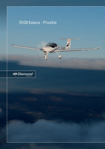 DV20 Katana - Pricelist - Diamond Aero