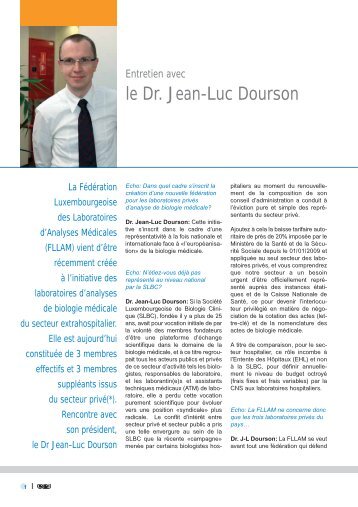 le Dr. Jean-Luc Dourson - LLAM