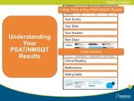 Understanding your PSAT score report (pdf)