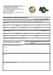 pif gold medal application form - EKO-LAS to