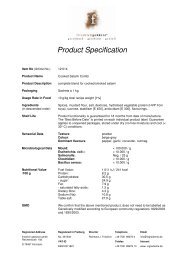 Product Specification - Friedrich Ingredients