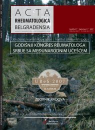 GodiÅ¡te 37 supplement 1 - Institut za reumatologiju