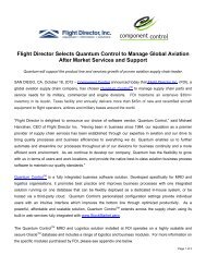 Flight Director Selects Quantum Control to Manage Global Aviation ...