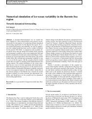 Numerical simulation of ice-ocean variability in the Barents Sea region