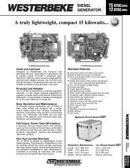 Diesel Generator 15 BTDC - Westerbeke