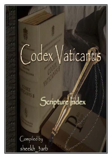 Vaticanus Scripture Index