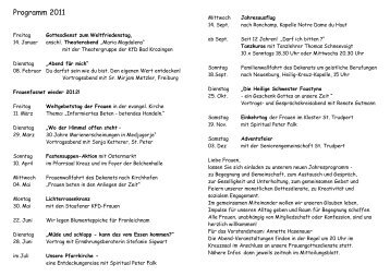 Programm 2005 - Pfarrgemeinde St. Trudpert