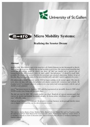 Micro Mobility Systems: - Management Innovations