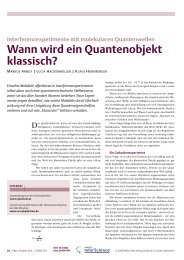 Wann wird ein Quantenobjekt klassisch ... - ResearchGate