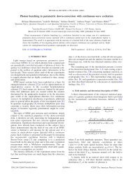 Photon bunching in parametric down-conversion with continuous ...