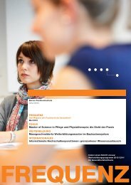 frequenz - Departement Wirtschaft, Gesundheit, Soziale Arbeit