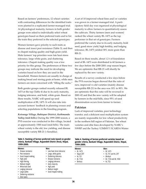 Research Highlights of the CIMMYT Wheat Program 1999-2000