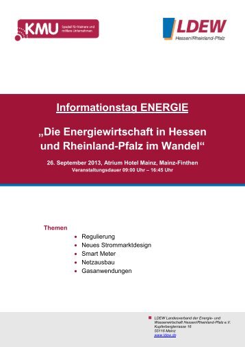 Programm und Anmeldung (PDF, 254 KB) - DVGW Rheinland-Pfalz