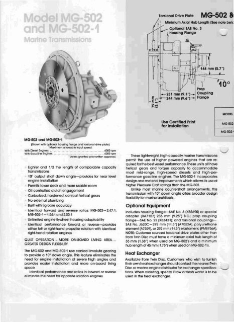 MARINE TRANSMISSIONS