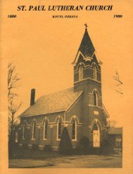St. Paul Lutheran Church (Kouts) 100th Anniversary - Porter County ...