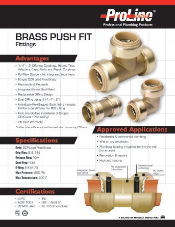 BRASS PuSh Fit - Mueller Industries