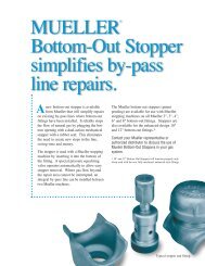 NO-BLOÂ® Bottom-Out Line Stopper Fitting - Mueller Company Gas ...