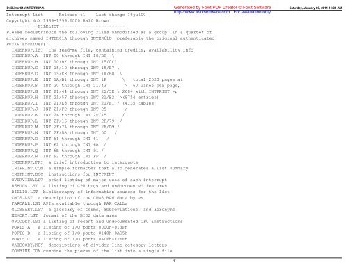 INTERRUP_A.pdf - Firmware Encoding Index